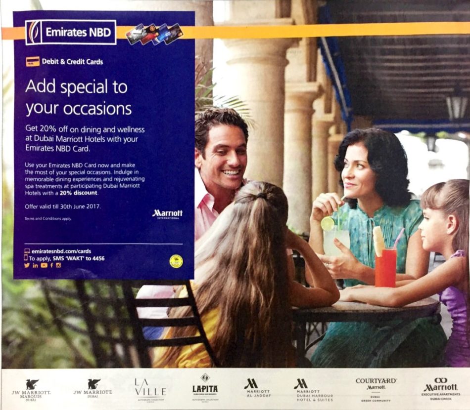 Emirates NBD Debit & Credit Card Special Offers