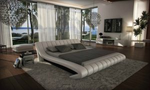 Celeste Leather Bed and Mattress