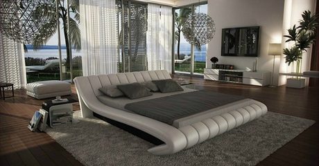 Celeste Leather Bed and Mattress
