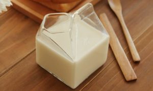 Half Pint Milk Box-Shaped Glass