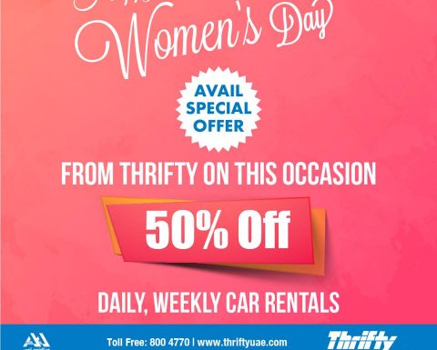 Thrifty Car Rental Women's Day Special Offer