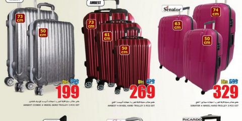 Assorted trolley & travel bags on Sale