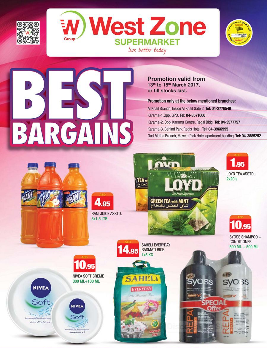 Best Bargains Offer @ West Zone Supermarket
