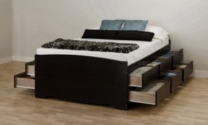 12-Drawer Platform Storage Bed