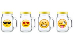 Emoji Mason Jars