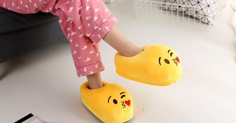 Emoji Plush Slippers