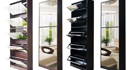 Shoe Cabinet With Mirror