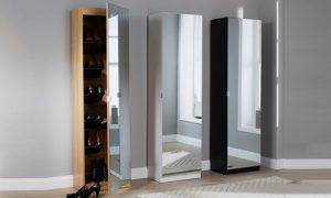 Aimee Mirrored Shoe Cabinet