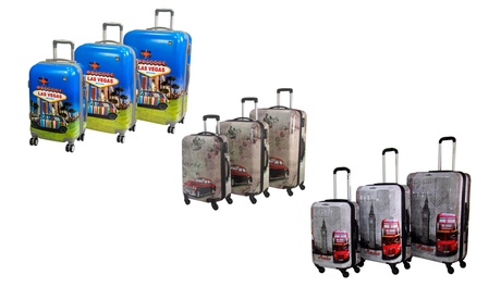 Hard Case 3-Piece Luggage Sets