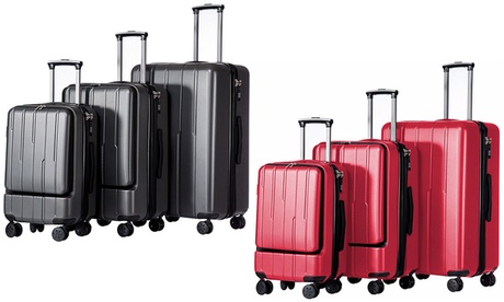 3-Piece Luggage with Laptop Holder