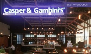 AED 200 Toward the Whole Menu at Casper & Gambini's