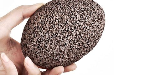 Two Natural Earth Lava Pumice Stones