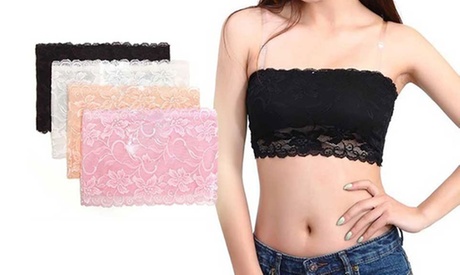 Lace Bandeau Bras Four-Pack