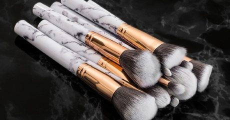 Marble Effect Make-Up Brush Set