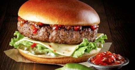 Burger with Side and Soft Drink