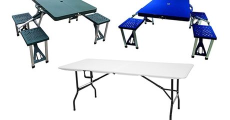 Folding Table With/Without Chairs