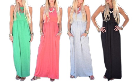 Gathered Maxi Dress