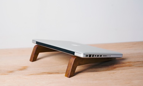 Two-Piece Wooden Laptop Stand