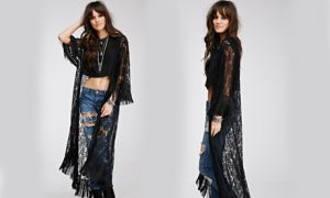 Women's Lace Top and Cover-Ups