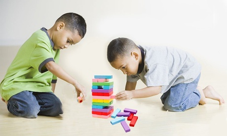 48-Piece Wooden Tumbling Tower Set