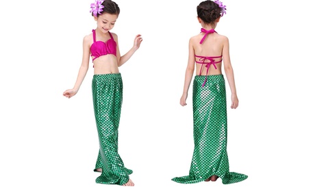 Girls' 3-Piece Mermaid Swimsuit