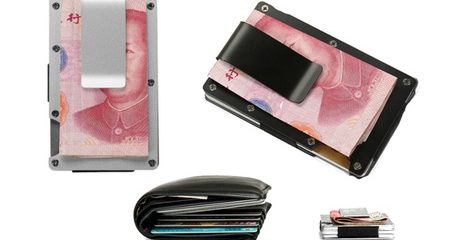 Metal RFID Wallet with Clip