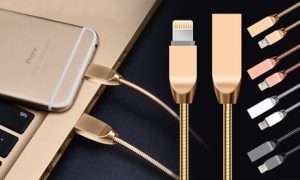 2 Metal-Braided Lightning Cables