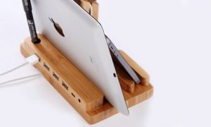 Wooden 4-in-1 Docking Station
