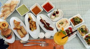 Canapes and Soft Drinks