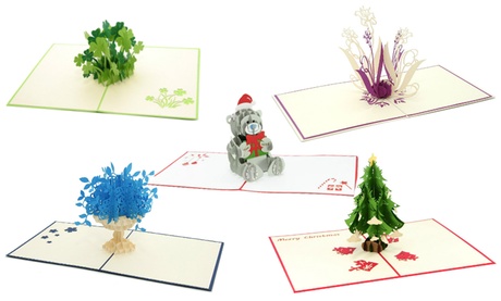 Five-Pack of 3D Greeting Cards