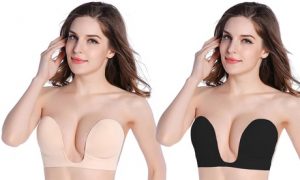 One or Two Backless U-Plunge Bras
