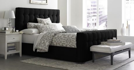 Padded Modern-Style Bed