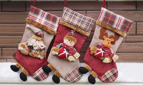 Tartan 3D Christmas Stockings