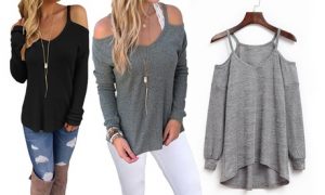 Women's Cold-Shoulder Top