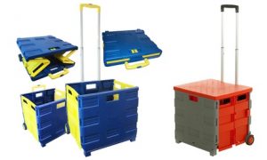 Folding Storage Trolley Crate