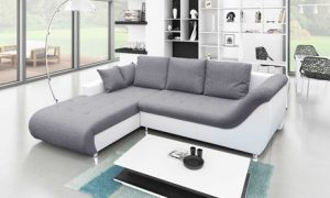 Four-Seater Sofa Bed with Storage