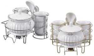 Porcelain Soup-Serving Set
