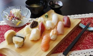 Sushi and House Beverages at Sushi Maru
