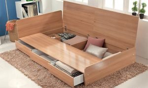 Three-Drawer Storage Bed