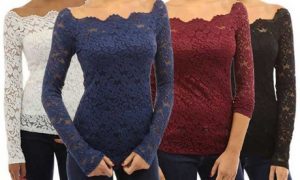 Women's Lace Off-Shoulder Top