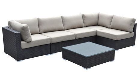 L-Shaped Outdoor Lounge Set