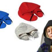 Travel Pillow with Hoodie