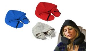 Travel Pillow with Hoodie