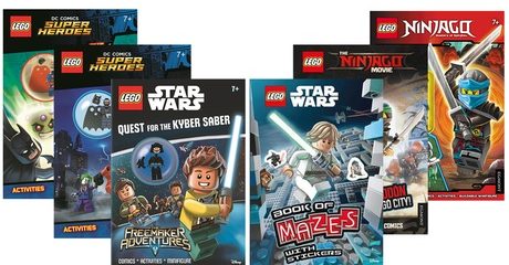 Two Lego Books with Minifigures