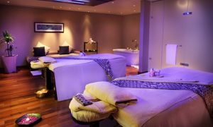 Couples can be pampered with a spa treatment and body scrub