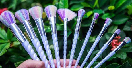 10-Piece Unicorn Make-Up Brush Set