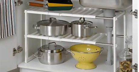 Adjustable Kitchen Organiser Rack