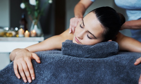 Experienced professional works on dissolving tension and aches in customers’ muscles with up to six sessions of a full-body spa treatment for AED89.00 at Discount Sales.