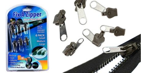 Six-Piece Pack of Zipper Fixes