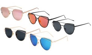 Cat-Eye Mirror-Effect Sunglasses